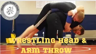 Wrestling- This is how you do a Head & Arm Throw Correctly 🤼 🔥