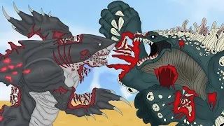 Zombie Sharkzilla VS Zombie Whalezilla | EPIC BATTLE!! : PiKKY GODZILLA