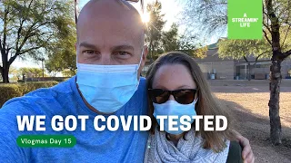 Vlogmas Day 15: GETTING COVID TESTED, and almost done with our patio upgrade