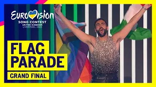 Flag Parade | Grand Final | Eurovision 2023 #UnitedByMusic 🇺🇦🇬🇧