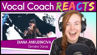 Vocal Coach reacts to Diana Ankudinova - Dernière Danse (Live)