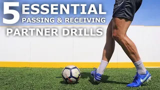 5 Essential Passing and Receiving Drills | Training Drills To Improve First Touch & Passing Skills