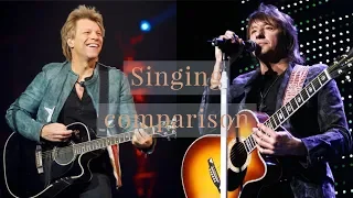 Jon Bon Jovi & Richie Sambora singing comparison (Bon Jovi)