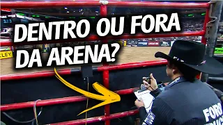 JUIZ DE RODEIO deve ficar dentro ou fora da ARENA?