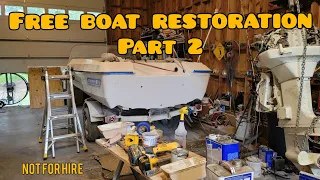 Free Boat Transom Replacement  1979 Steury Boat Restoration Part 2