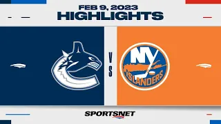 NHL Highlights | Canucks vs. Islanders - February 9, 2023