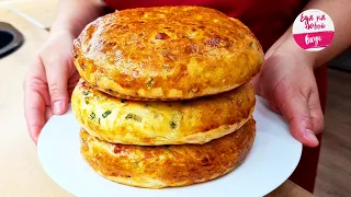 Instead of bread layered Baking/Выпечка! Lush always with any stuffing. Let's eat fast!