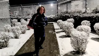 Снег в Америке наконец то (4K)