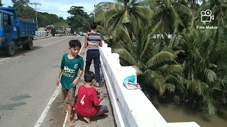 yung Bata nahulog sa tulay😱😱😱