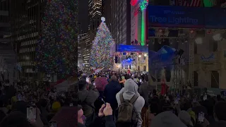 NYSE Tree Lighting 2022