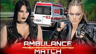 WWE 2K24 - Ambulance Match - Ronda Rousey VS Rhea Ripley | WWE Queen Crown