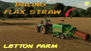 FLAX STRAW is worth so much more money!! - Letton Farm Ep 11 - Farming Simulator 22