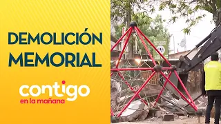 MOMENTO CAÓTICO: Demolición de memorial de mujer asesinada en Renca - Contigo en la Mañana