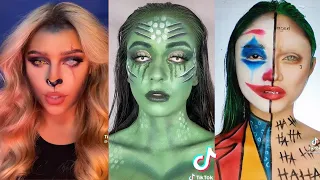 Look at these crazy Tik Tok halloween makeup 👻l Best TikTok halloween compilation 2021