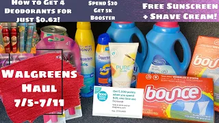 WALGREENS HAUL 7/5-7/11 | SPEND $20 GET 5K POINTS SCENARIOS & MORE!