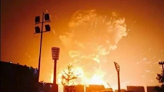 Мощнейший взрыв в Китае  Таньцзинь Все ракурсы ужасного взрыва   Tianjin Explosion