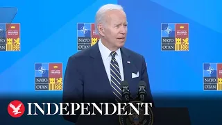 Watch again: Biden holds a press conference after Nato summit in Madrid
