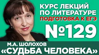 М.А. Шолохов «Судьба человека» (анализ тестовой части) | Лекция №129