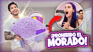 SAQUÉ TODO LO MORADO DEL CUARTO DE MI HERMANA *BROMA* 😱😈