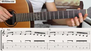 A Super Easy Spanish Melody for Beginners! Fingerstyle Lesson