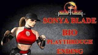 Mortal Kombat 4 - Sonya Ultimate Playthrough + BIO & Ending
