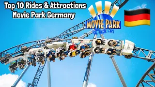 Top 10 Rides & Attractions at Movie Park | Bottrop, Germany (2022)