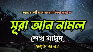 অন্তর শীতল করা তিলাওয়াত | সুরা আন নামল | শেখ মাসুদ | Surah An Naml | Verse:  45 -54