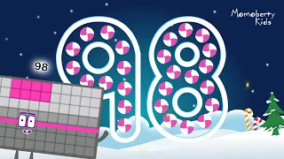 Numberblocks 98 Magic Run Special Christmas - Numberblocks Adventure | Number Counting Go Christmas