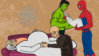 Baby Granny vs Spider Man, Hulk - Drawing Cartoons 2 - Granny Parody Animation