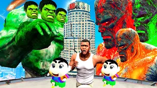 HULK Became More Powerful And Killed "LAVA GOD ARMY" in GTA5 | GTA5 Avengers