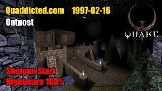 Quaddicted - 1997-02-16: janitor1.zip - Outpost (Nightmare 100%)