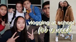 vlogging at school FOR A WEEK | Nicole Laeno