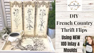 DIY French Country Thrift Flips using IOD | Wall Decor | High End Thrift to Treasure | Cottage