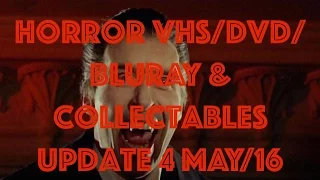 Horror VHS/DVD/BluRay & Collectables Update for May/16