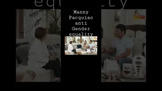 Manny Pacquiao against gender equality   #mannypacquaii #pacman