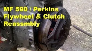 MF 590 - Flywheel & Clutch Reassembly - Clutch centering - part 20