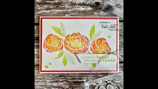 The Emboss Resist Technique With Irresistible Blooms Stampin Up. Coffee & Cards Live Replay.