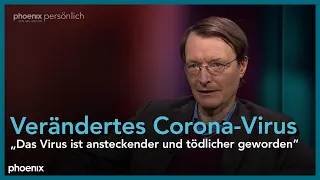 phoenix persönlich: Prof. Karl Lauterbach zu Gast bei Alfred Schier