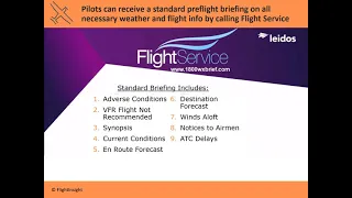 Calling Flight Service Station | A Standard Weather Briefing | Aviation Weather Private Pilot