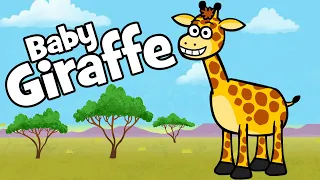 ♪ ♪ Kinderlied Baby Giraffe - Hurra Kinderlieder | Bewegungslied zum Mitmachen