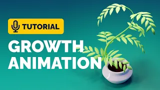 Growing Plant Animation Full Tutorial in Blender 3.0 | Polygon Runway