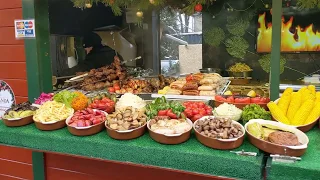 Most Delicious Ukrainian Street Food in Kyiv (Kyev) Ukraine