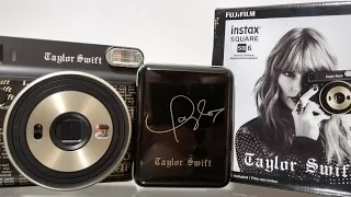 unboxing TAYLOR SWIFT POLAROID CAMERA Instax Square Sq6 REPUTATION LIMITED EDITION