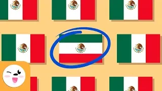 Spot the different flag - Learn Latin American flags - Visual attention skills for kids