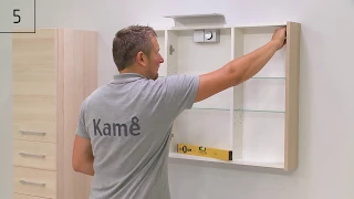How to install KAME mirror cabinet Wave
