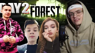 БУСТЕР ВЫЖИВАЕТ в THE FOREST | DAY2 | вместе с ELLVI, STROGO и LIXXX-ом | BUSTER ROFLS