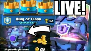 LIVE SUPER MAGICAL CHEST DROP! CHEST OPENING MIT LEGENDARY? | Clash Royale deutsch