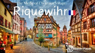 4K Riquewihr -Walking Tour of Most Beautiful Medieval Village in Alsace I Christmas