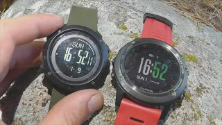 Часы Skmei 1418 (1427) против Garmin Fenix. Зачем навигатор и компас в часах?