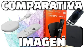 Dispositivo de streaming con mejor calidad de imagen Chromecast Google TV vs Xiaomi TV Box S 2nd Gen